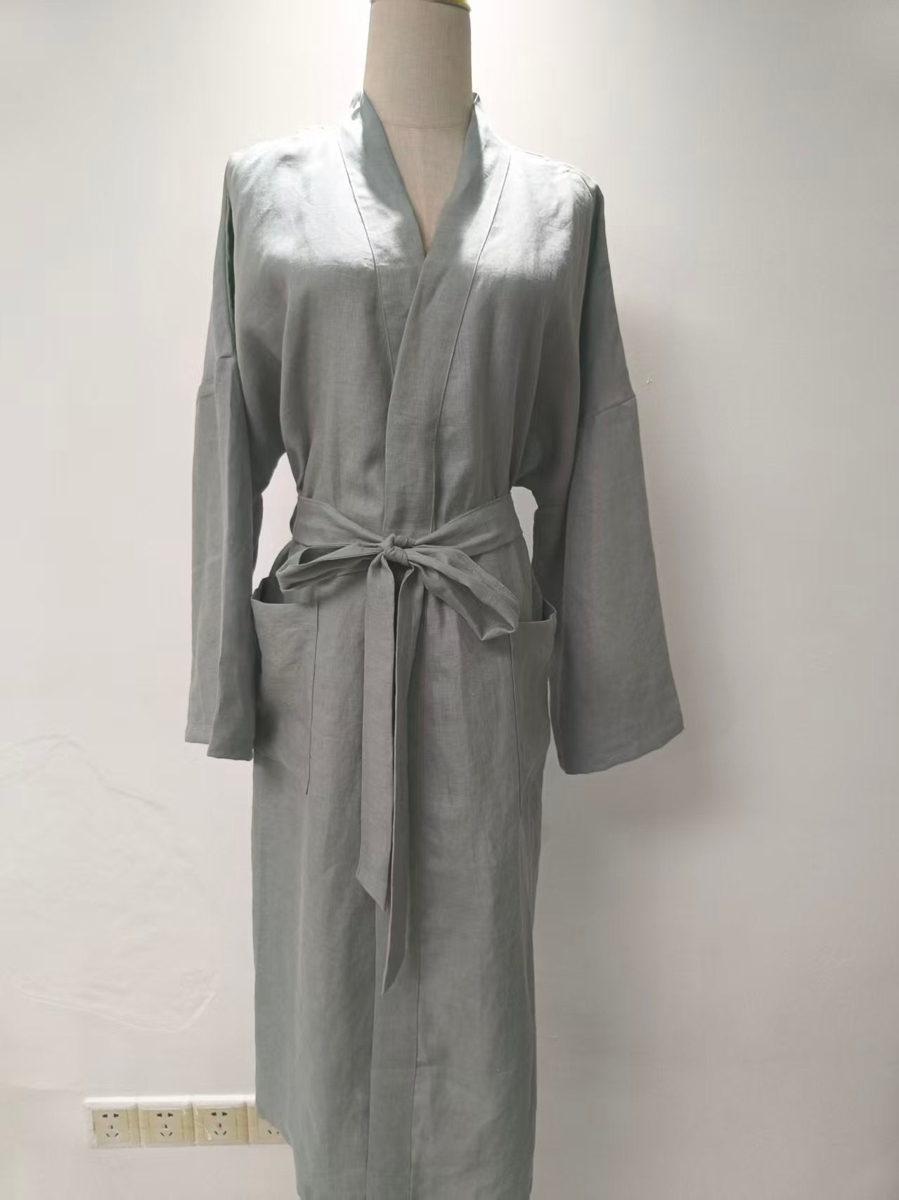 Handmade Linen Robe, Custom Colors and Sizes