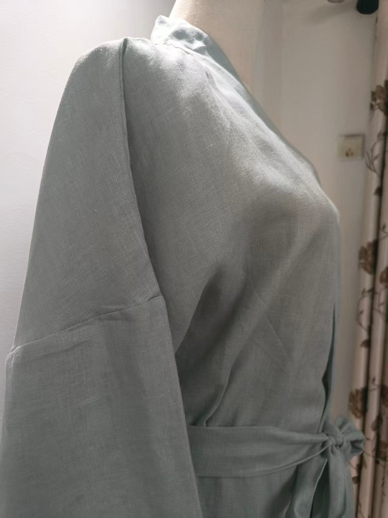 Handmade Linen Robe, Custom Colors and Sizes