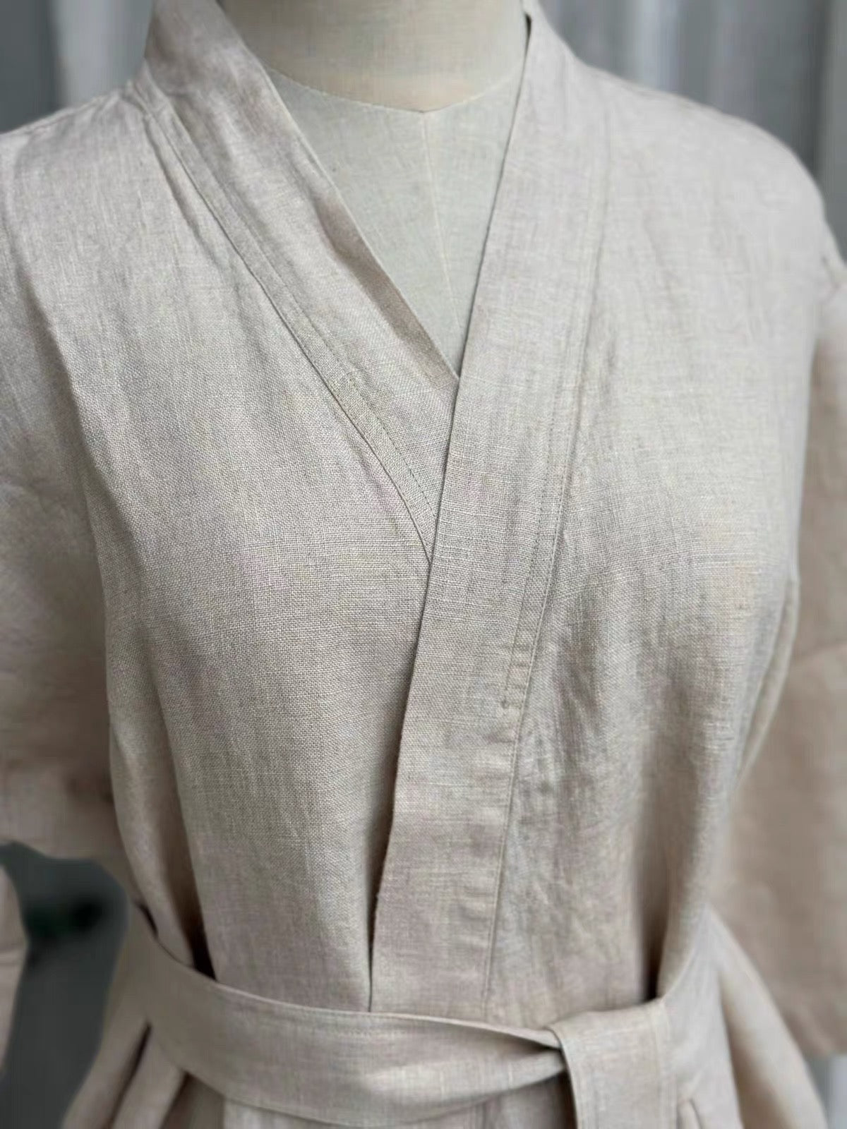 Handmade Hemp Robe, Custom Colors and Sizes