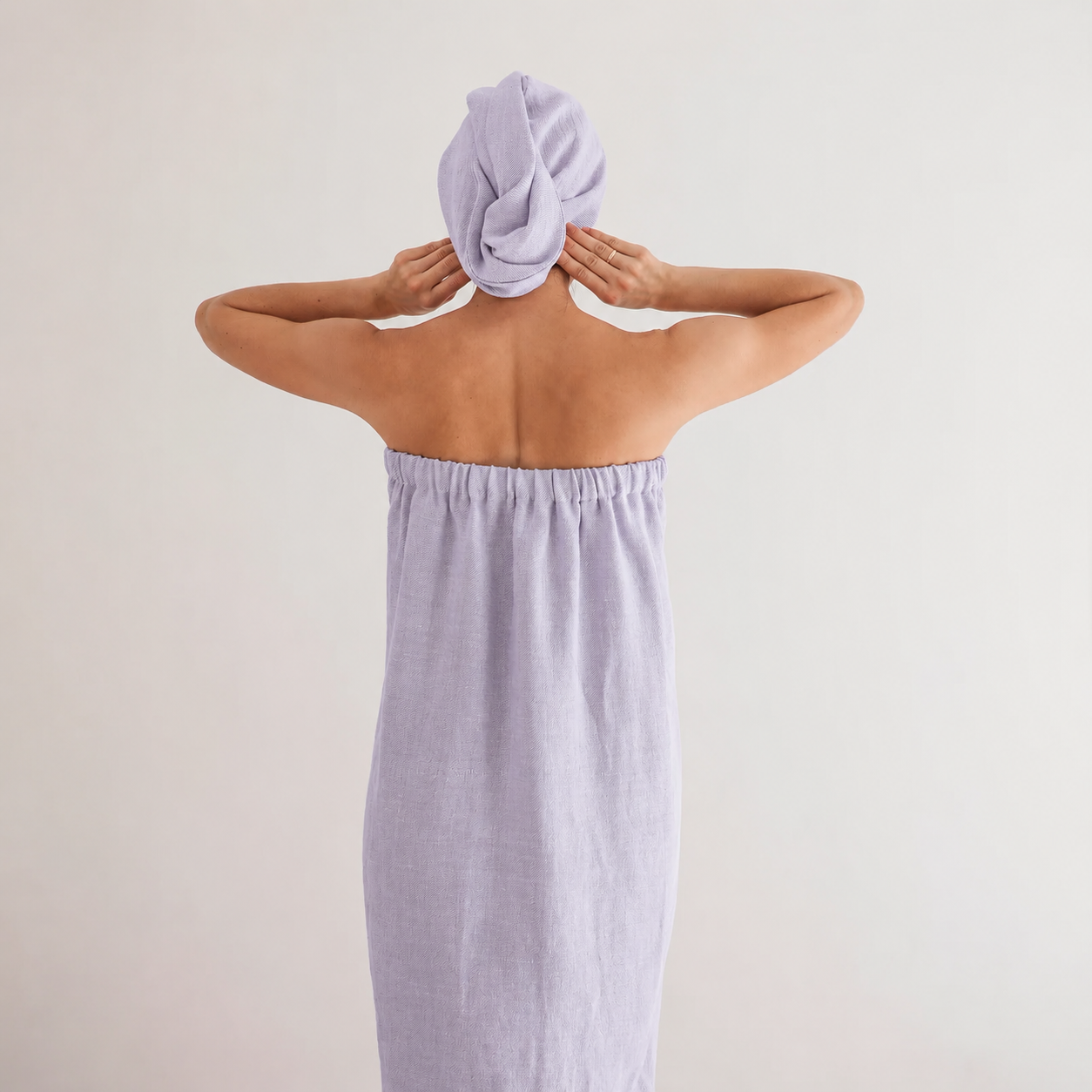 Handmade Linen Spa Wrap Set detail view 10