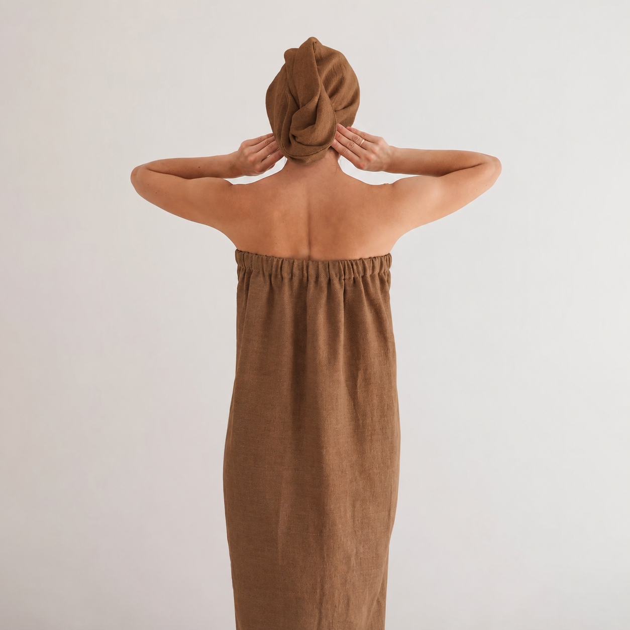 Handmade Linen Spa Wrap Set detail view 13
