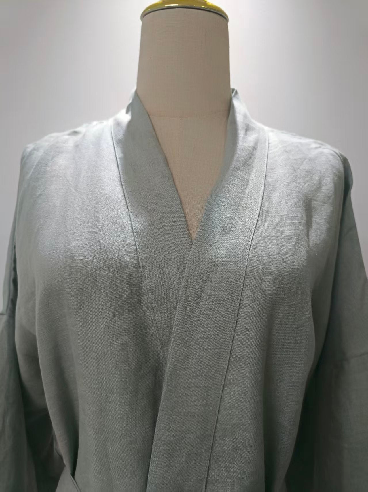 Handmade Unisex Linen Robe