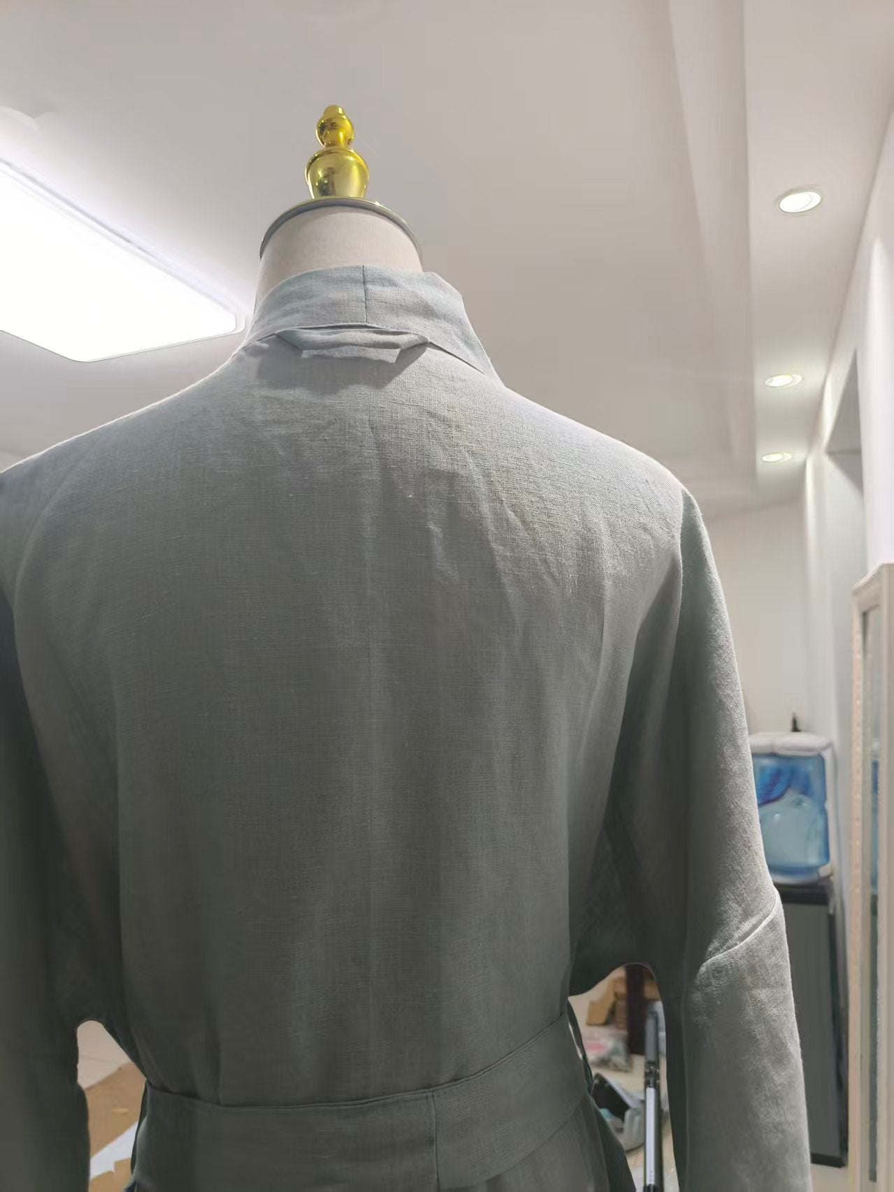Handmade Unisex Linen Robe
