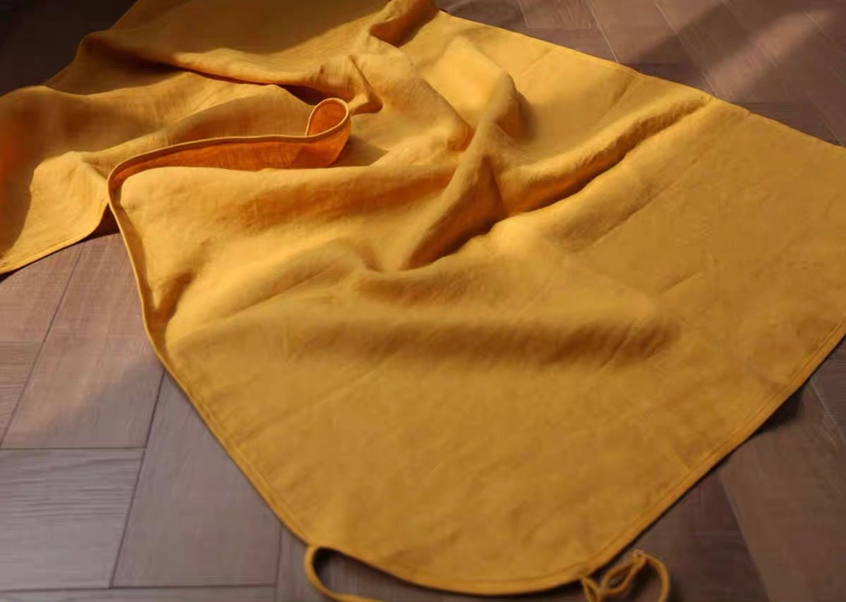 Handmade Linen Wrap Slip Dress