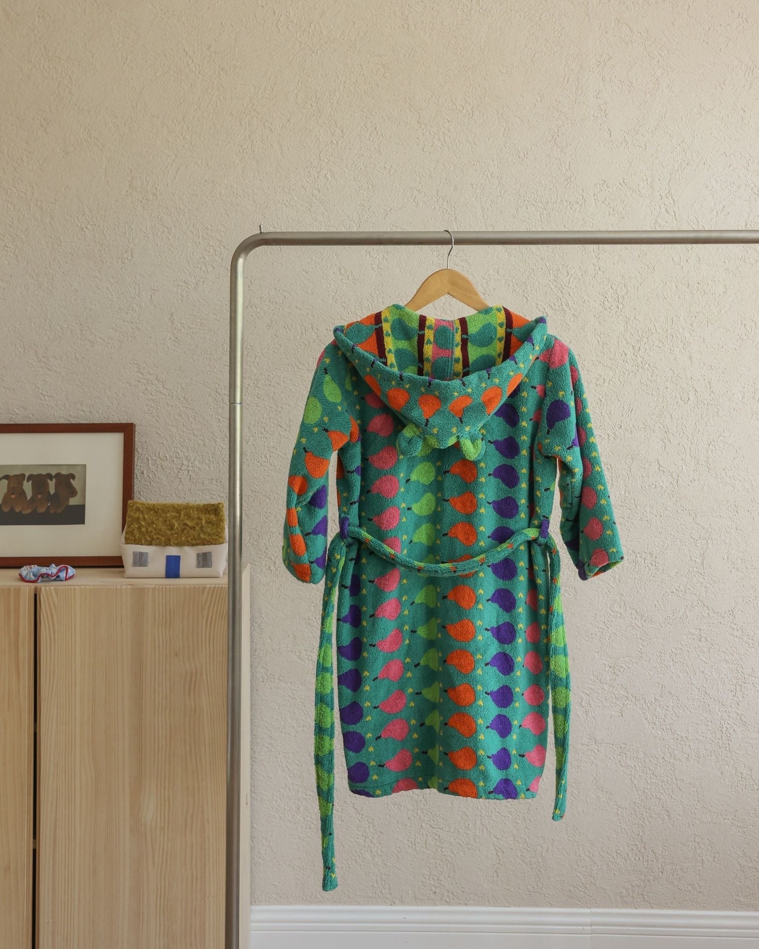 Kids Cotton Hooded Bathrobe, Colorful Bath Robe for Boys and Girls product photo