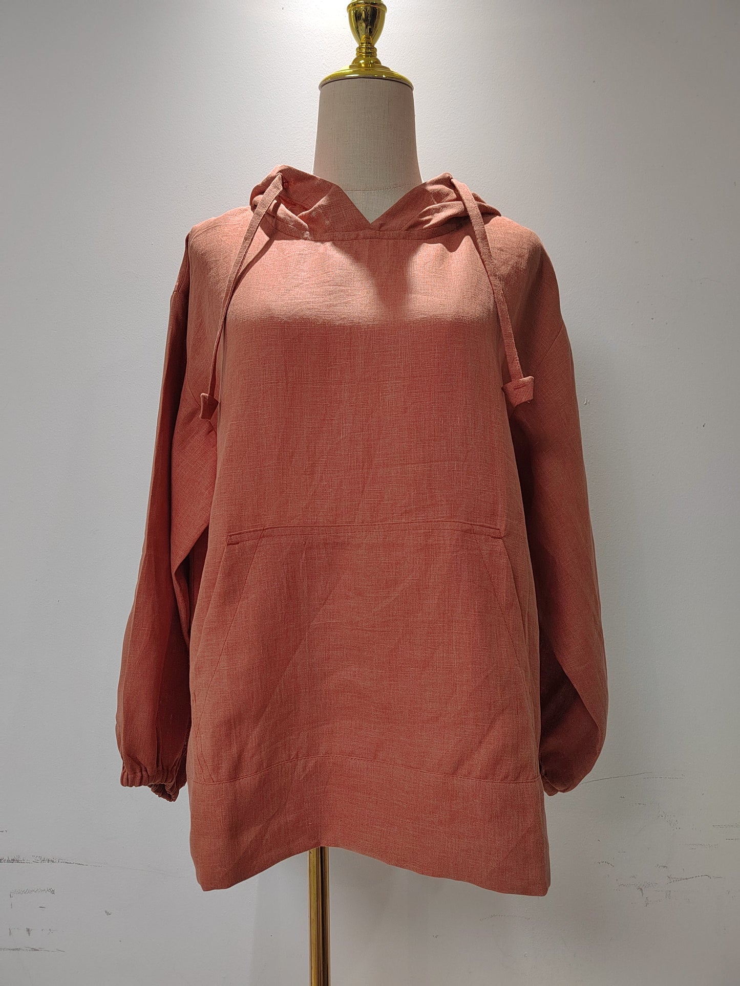 Unisex softened Linen Hoodie, Linen Hoodie Sweater, Flax Handmade pullover from Etcozy